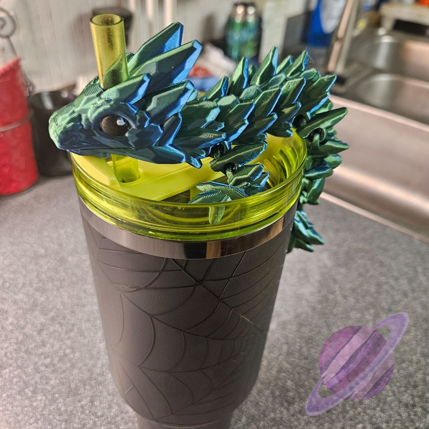 GEMSTONE DRAGON-3D PRINTED STRAW BUDDY