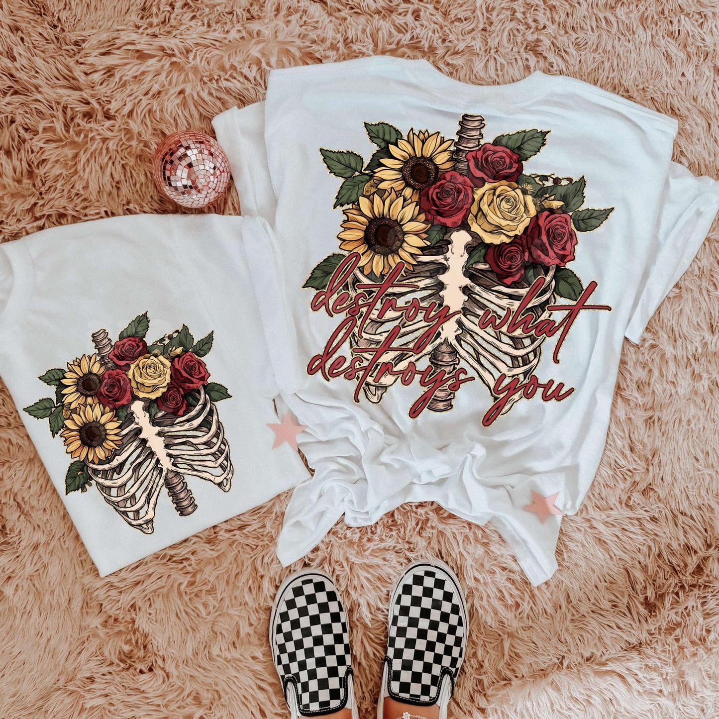 DESTROY WHAT DESTROYS YOU - POCKET PRINT DOUBLE SIDED TEE