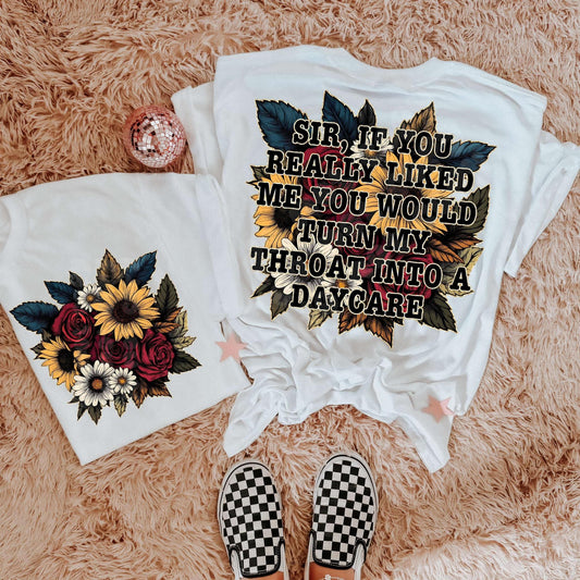 THROAT DAYCARE - POCKET PRINT DOUBLE SIDED TEE