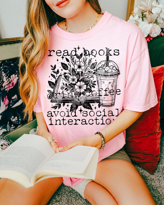 READ BOOKS DRINK COFFEE TEE