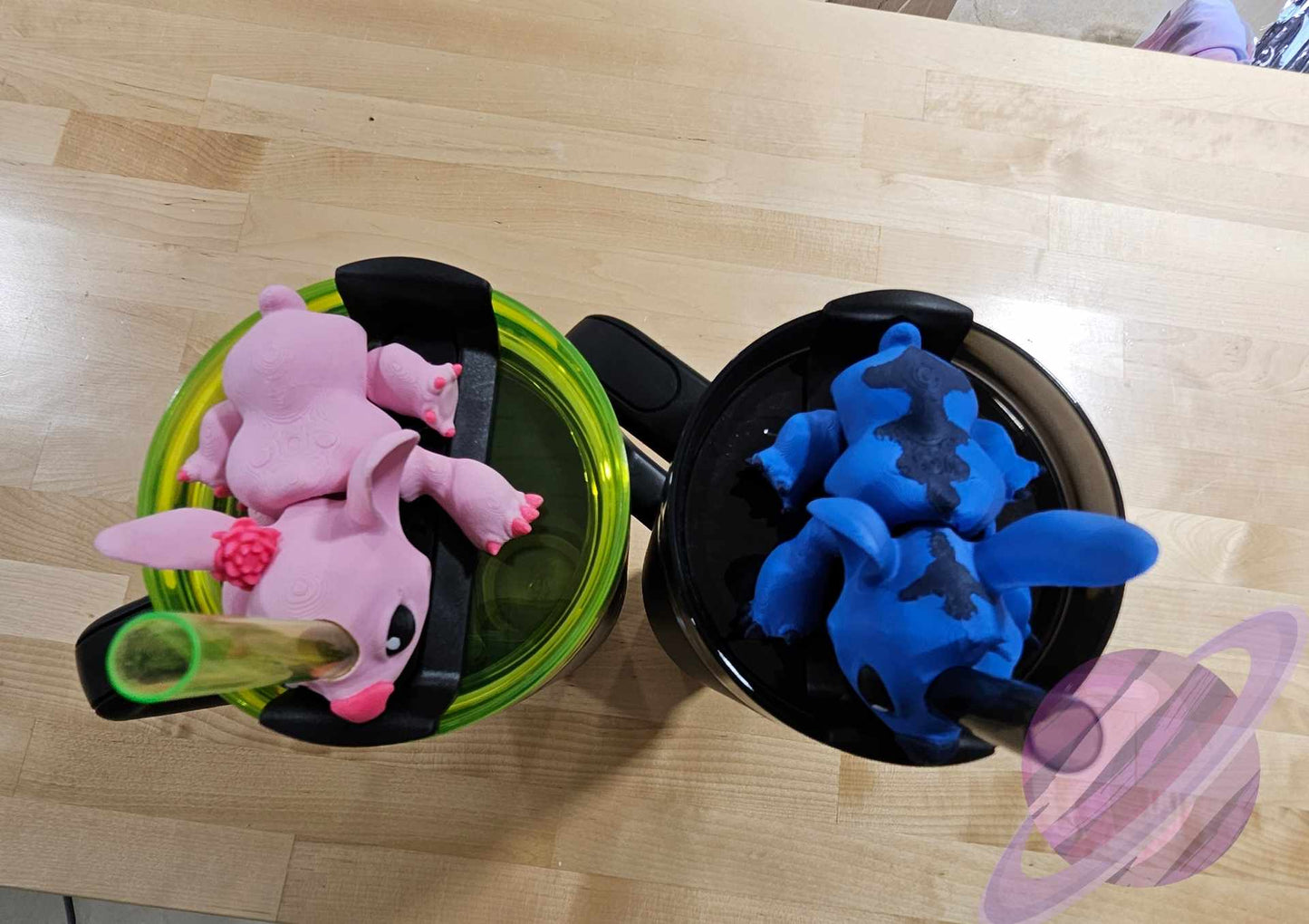 PINK ALIEN-3D PRINTED STRAW BUDDY