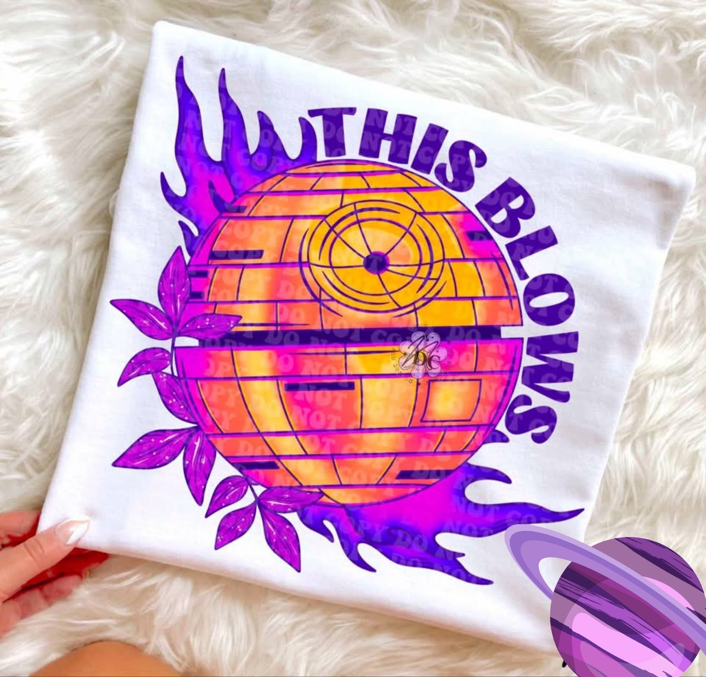 THIS BLOWS NEON SW TEE