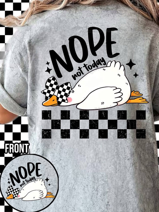 NOPE GOOSE- DOUBLE SIDED TEE
