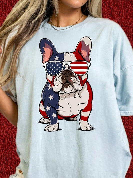 PATRIOTIC FRENCHIE TEE