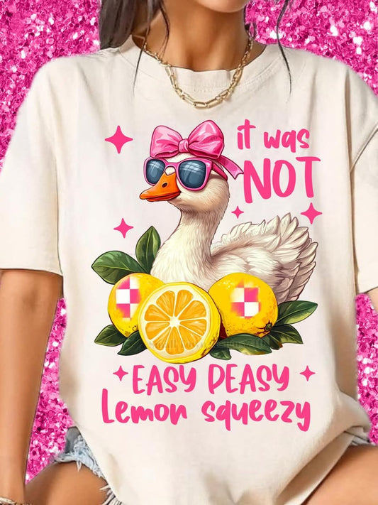 IT WAS NOT EASY PEASY TEE