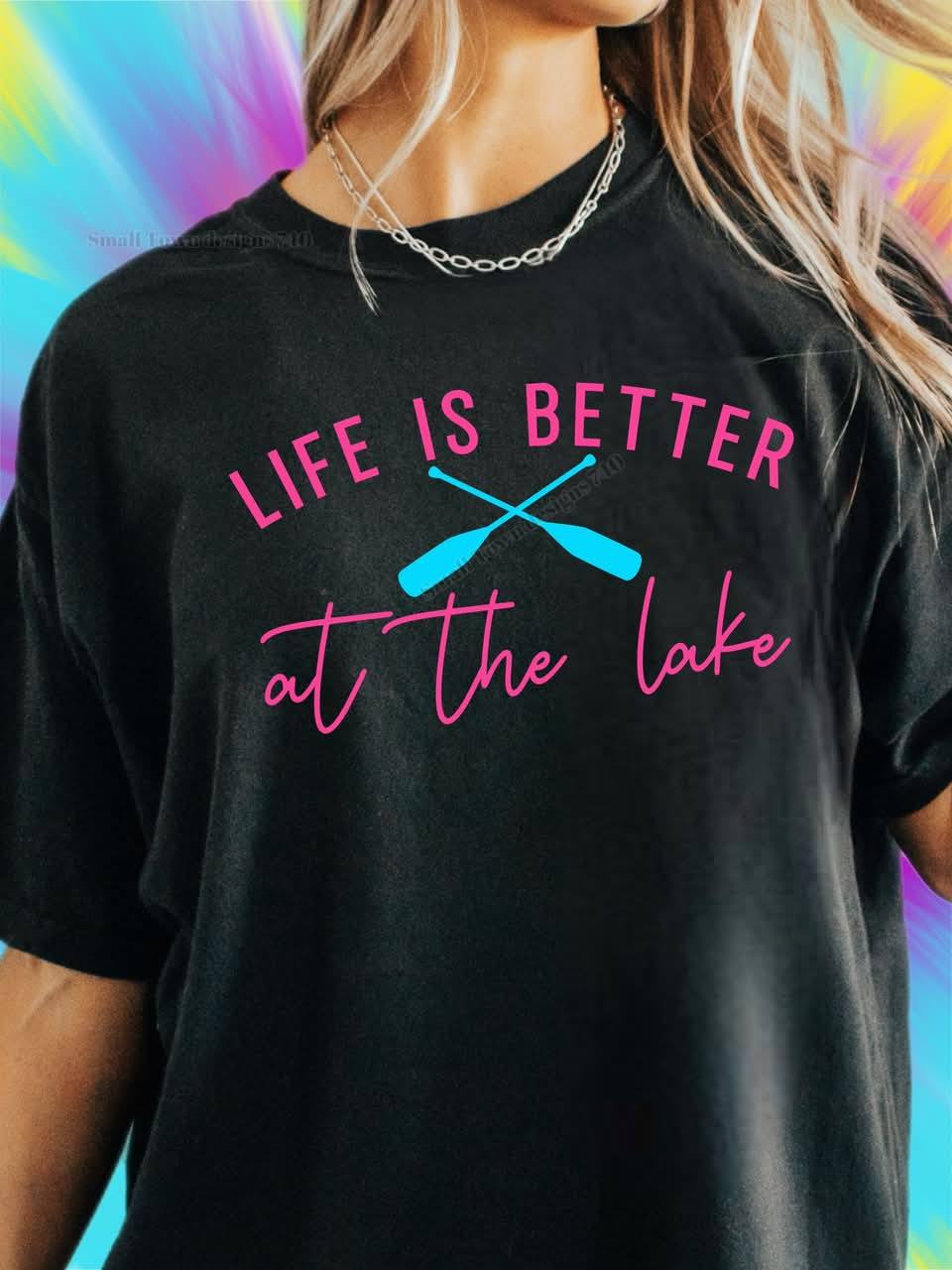 LIKE IS BETTER AT THE LAKE TEE