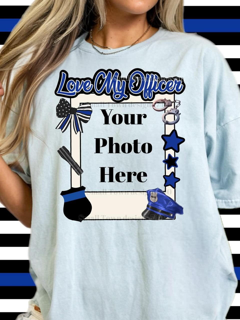 LOVE MY OFFICER PHOTO TEE