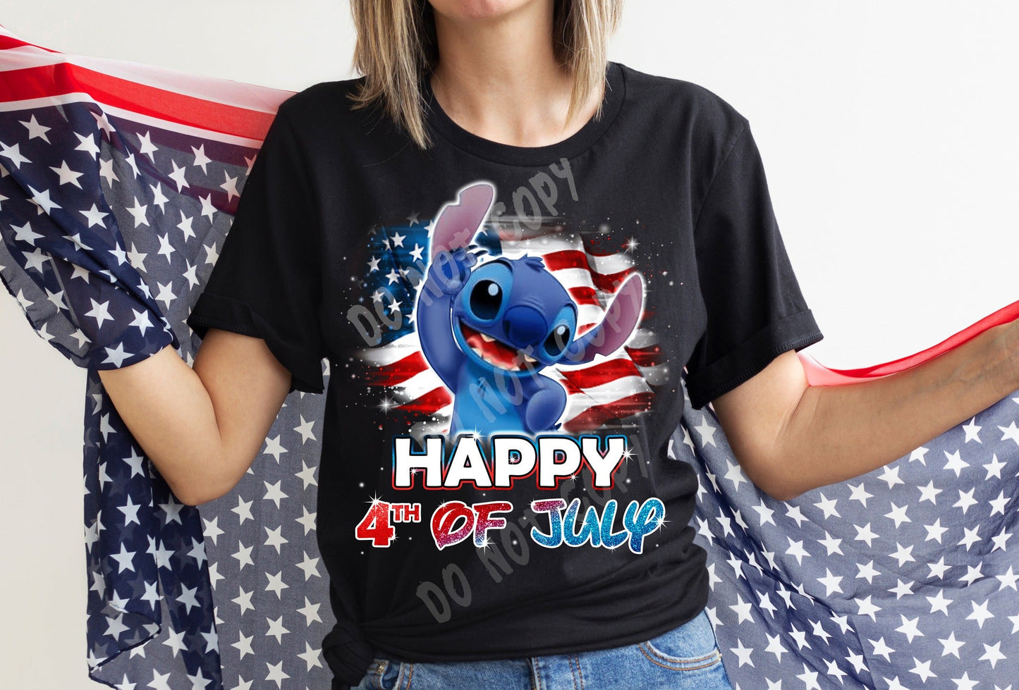 PATRIOTIC RUN -RWB A - UNISEX TEE ADULTS/KID