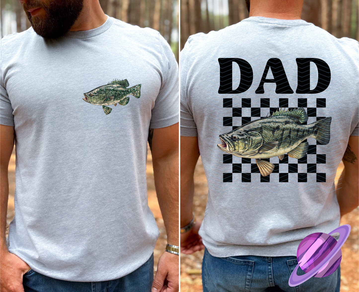 DAD AND GRANDPA FISH COLLECTION DOUBLE SIDED TEE (MULTIPLE OPTIONS)