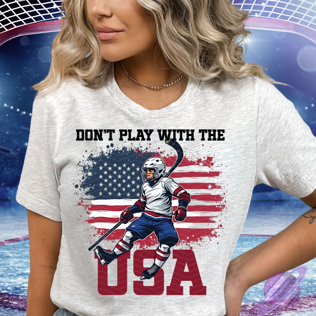 DONT PLAY WITH USA FLAG TEE