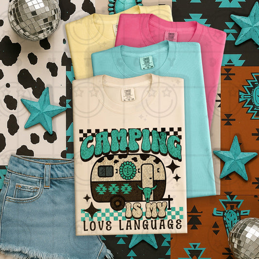 CAMPING IS MY LOVE LANGUAGE TEE