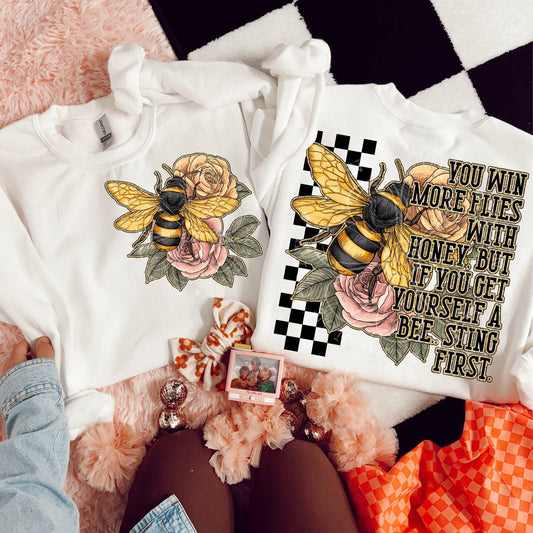 WIN MORE FLIES DOUBLE SIDED TEE