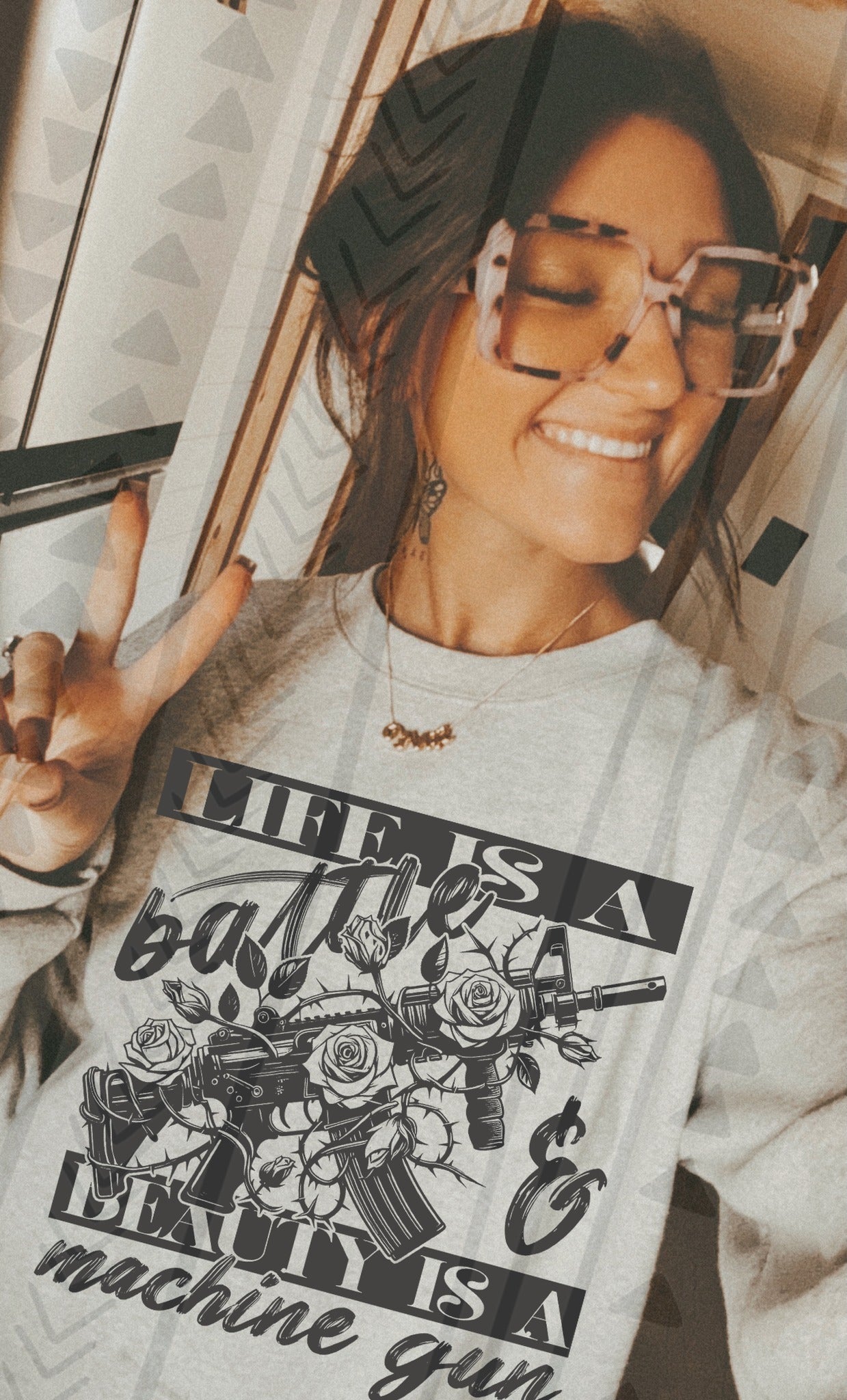 LIFE IS A BATTLEFIELD TEE