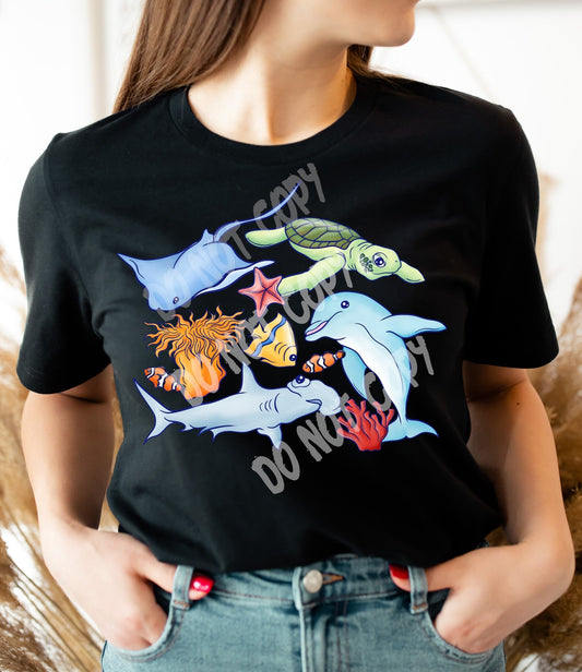 Sea Life -Unisex Tee Adults/ Kids