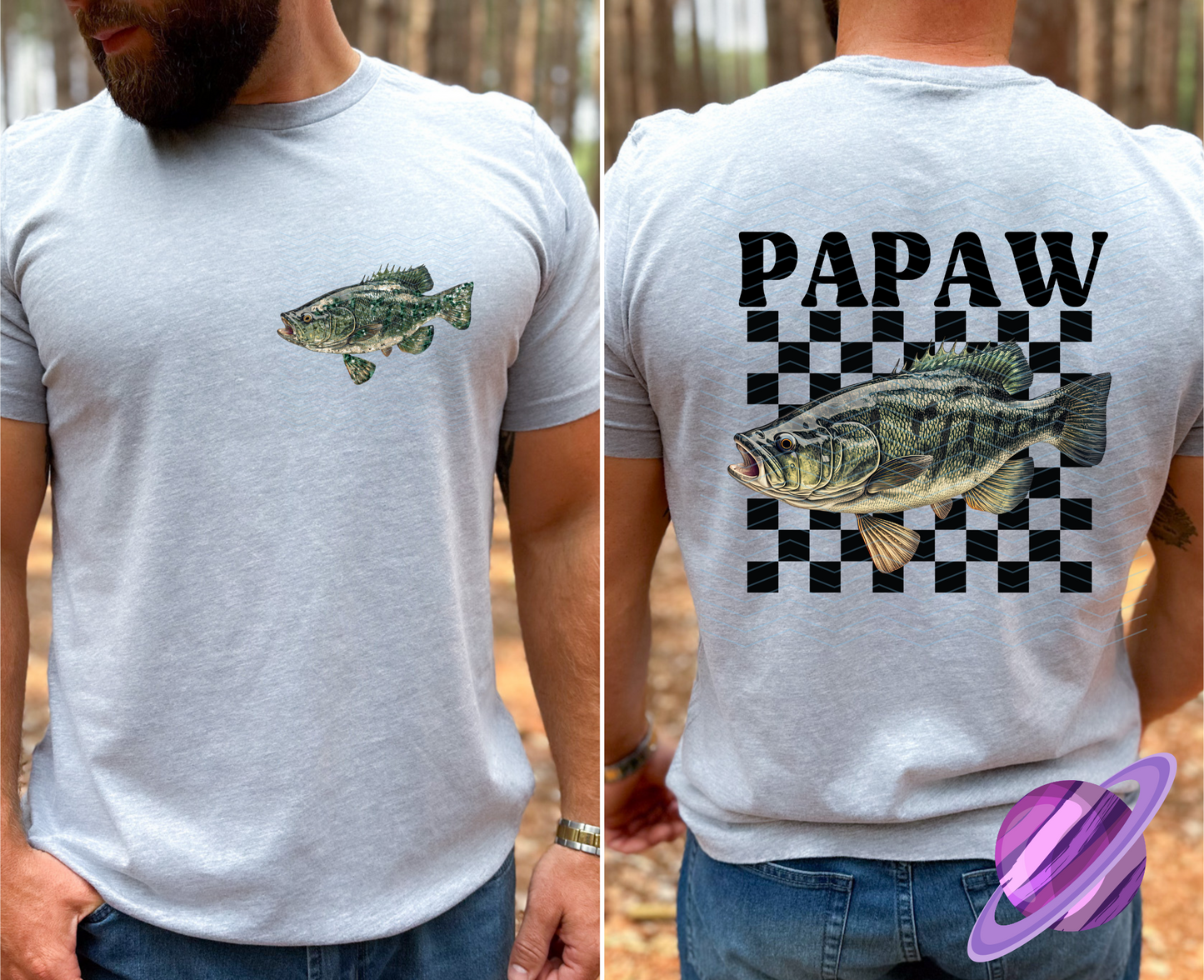 DAD AND GRANDPA FISH COLLECTION DOUBLE SIDED TEE (MULTIPLE OPTIONS)