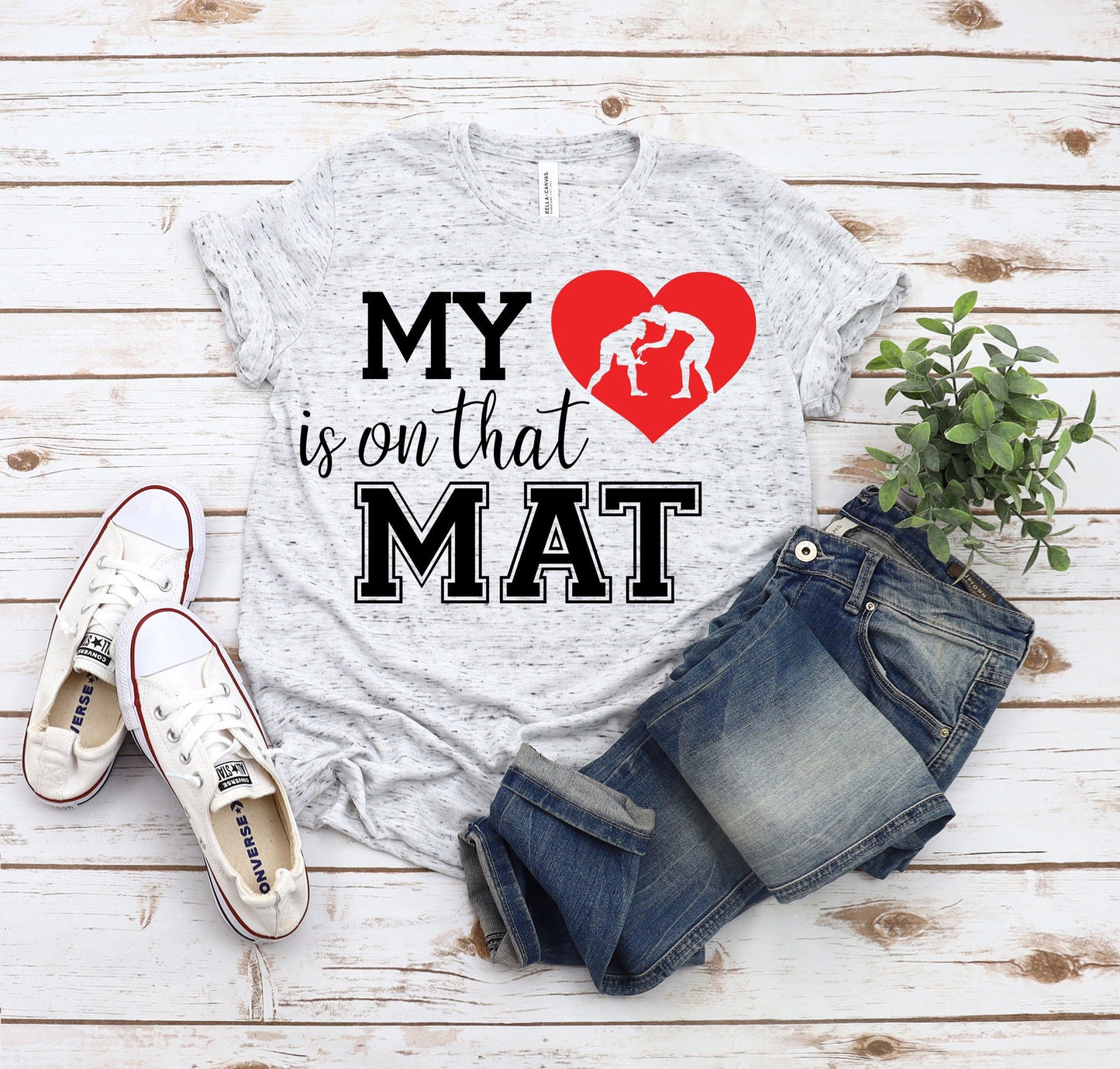 BATCH 64-WRESTLING HEART TEE