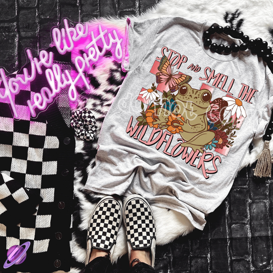 STOP AND SMELL THE WILDFLOWERS TEE