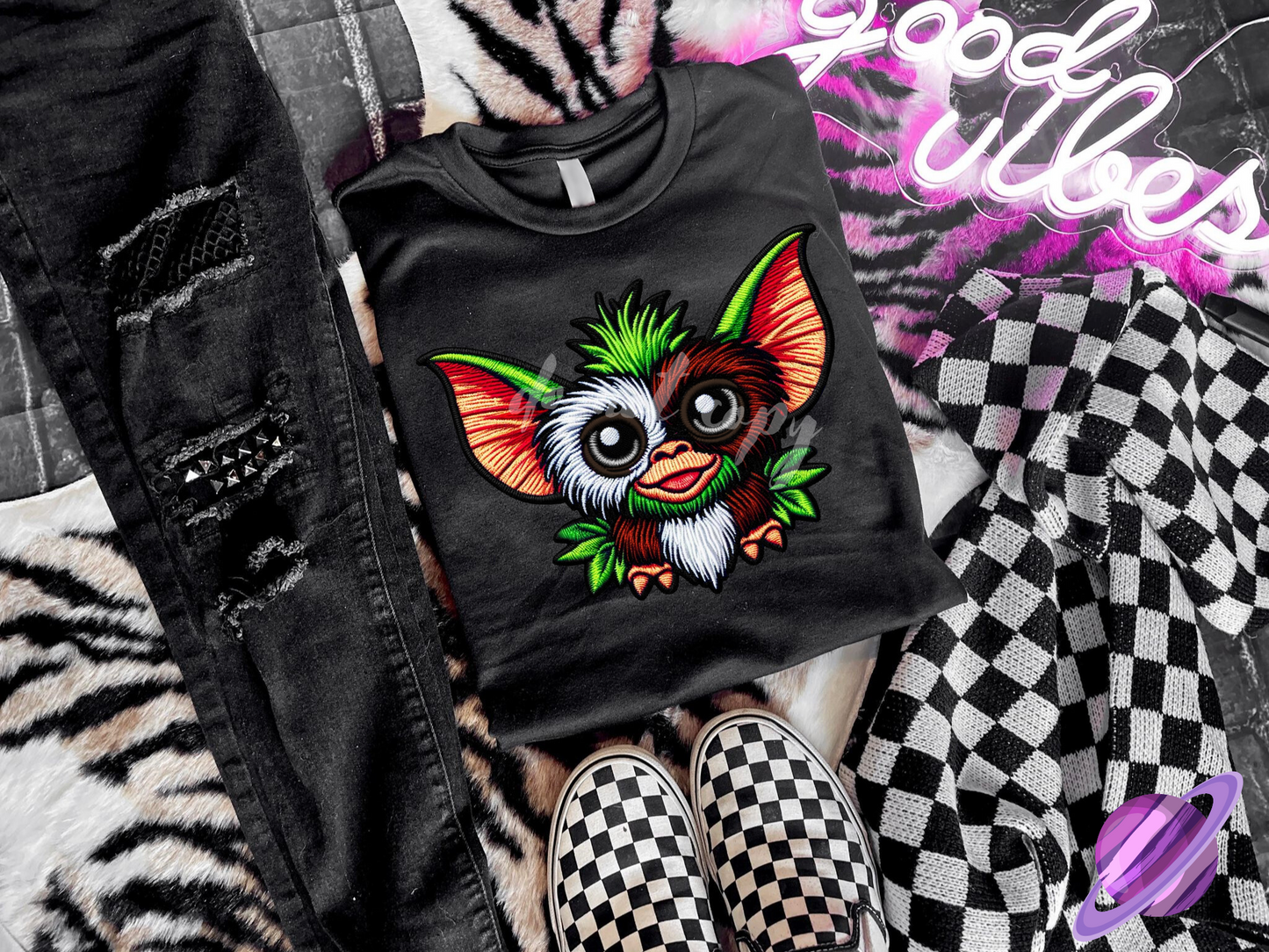 EMBROID GREM UNISEX TEE ADULTS/KIDS