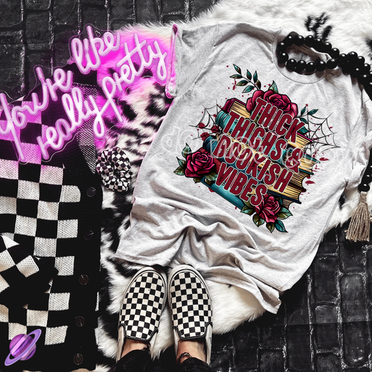 THICK THIGHS & BOOKISH VIBES TEE