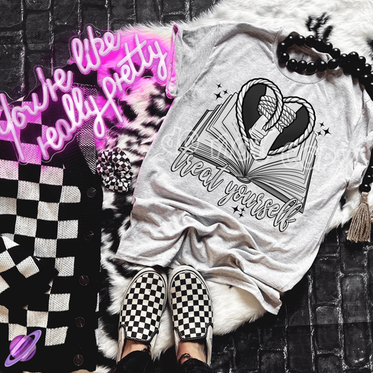 TREAT YOURSELF BOOK TEE