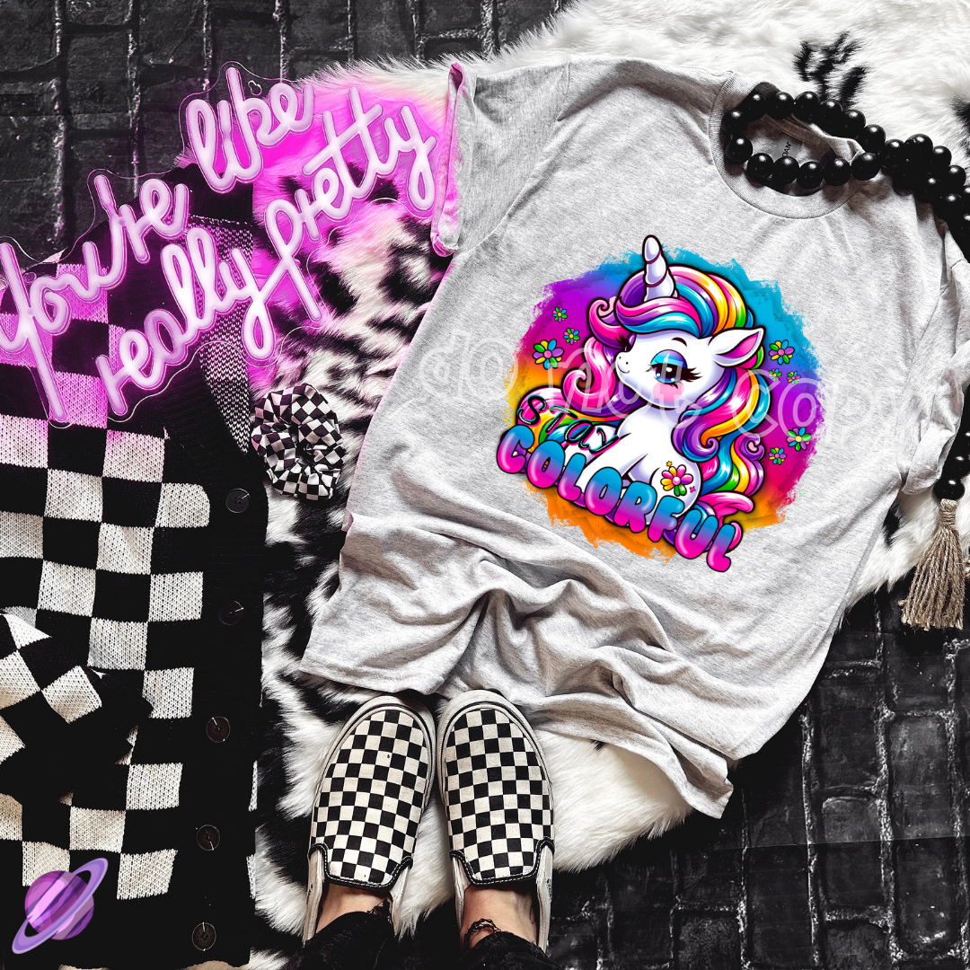 STAY COLOFUL UNICORN TEE