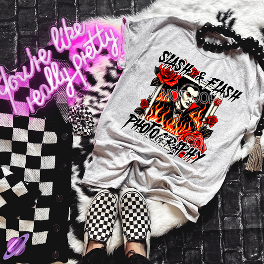 SLASH & FLASH DRAC TEE