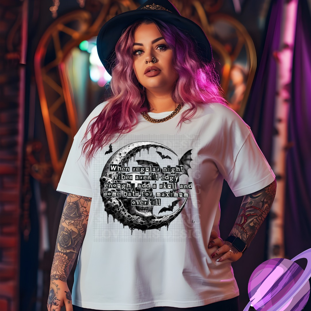 REGULAR NIGHT VIBES ARENT EDGY TEE