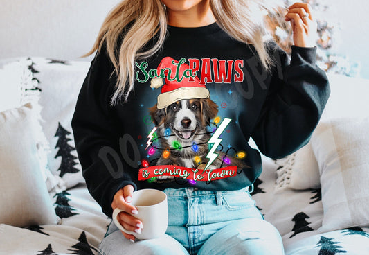 SANTA PAWS 8 CREWNECK SWEATSHIRT