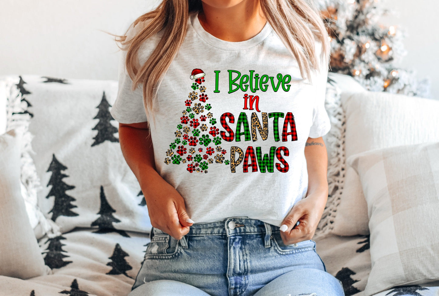 LOUNGEWEAR RUN-SANTA PAWS TEE- PREORDER CLOSING 9/30