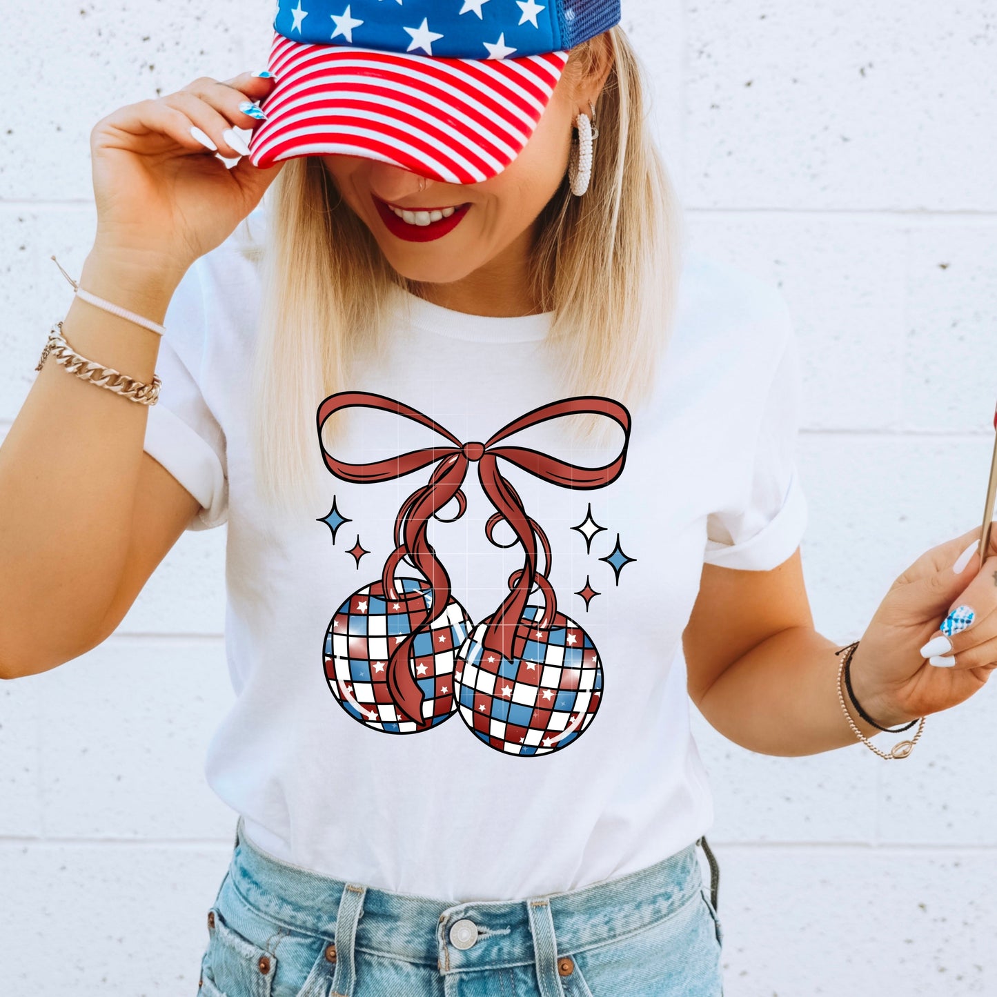AMERICAN DISCO BOW TEE