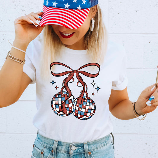AMERICAN DISCO BOW TEE