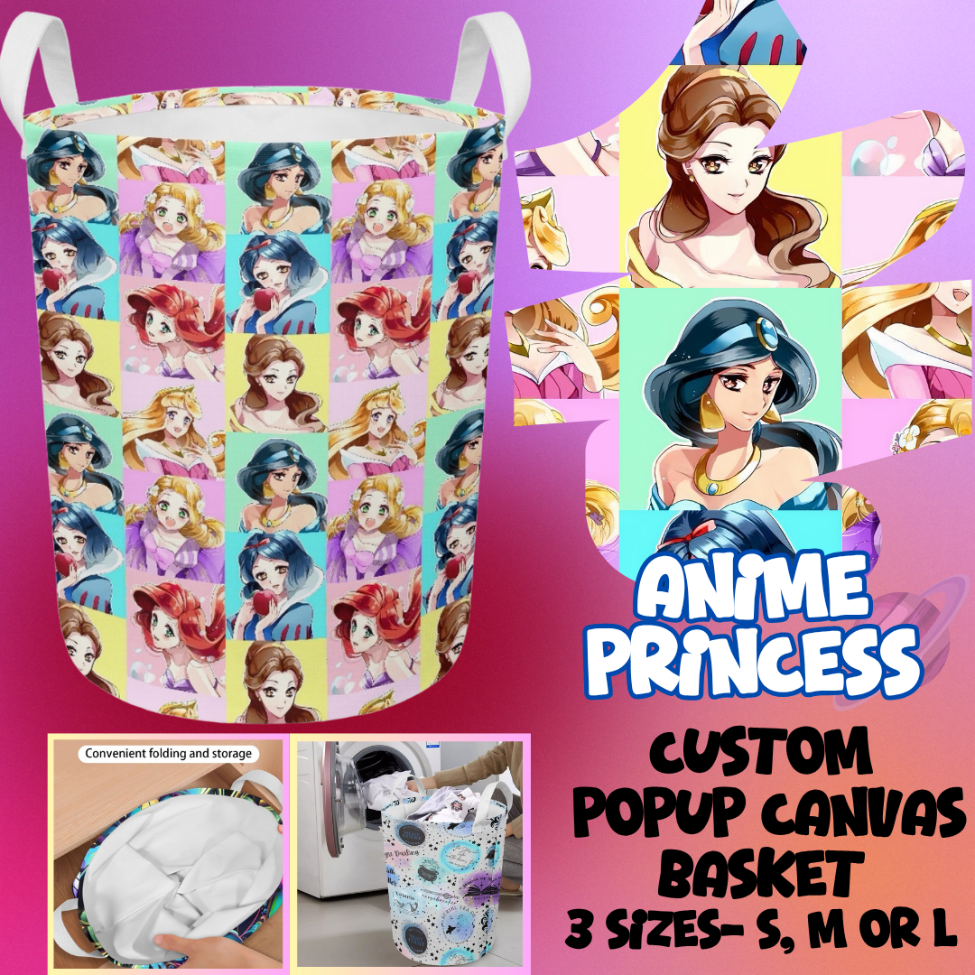 STORAGE BASKET RUN-ANIME PRINCESS-3 SIZES-PREORDER CLOSING 8/5