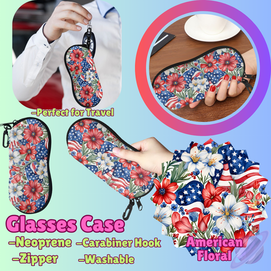 SUNGLASSES CASE RUN-AMERICAN FLORAL-PREORDER CLOSING 8/8