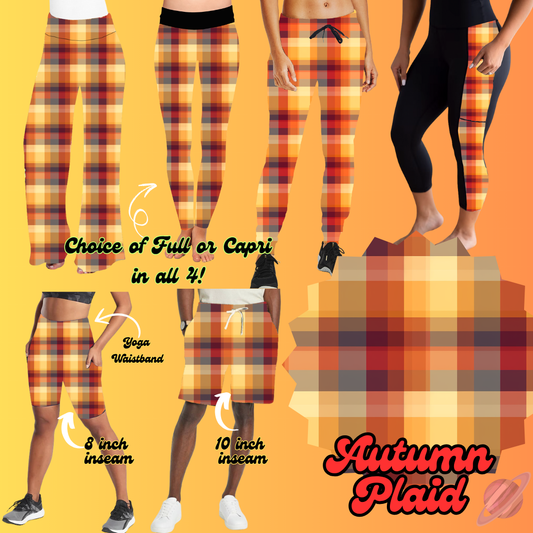 PRETTY FALL RUN-AUTUMN PLAID -BOTTOMS 6 STYLES-PREORDER CLOSING 8/3