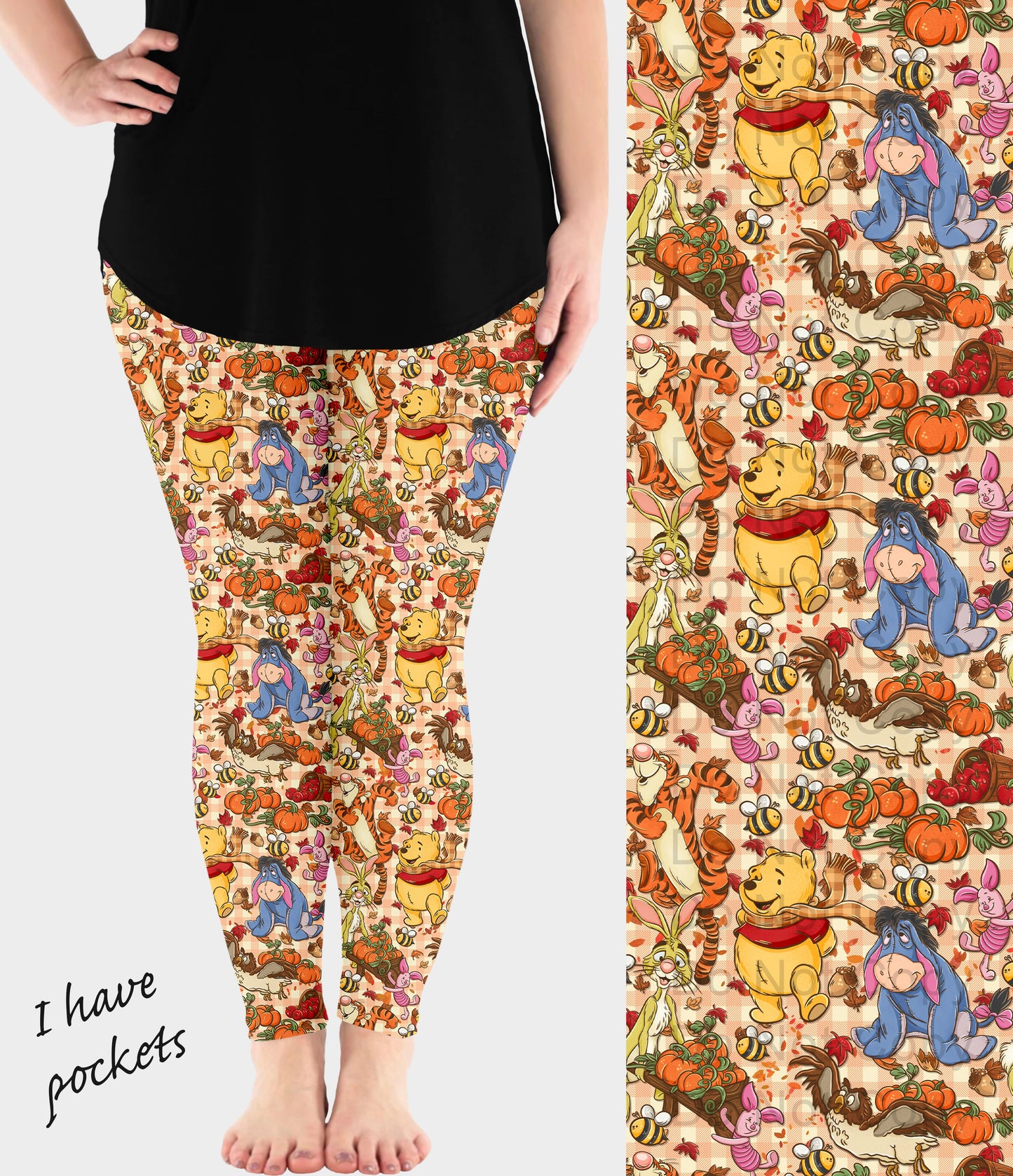 RTS - Autumn Pals Leggings w/ Pockets