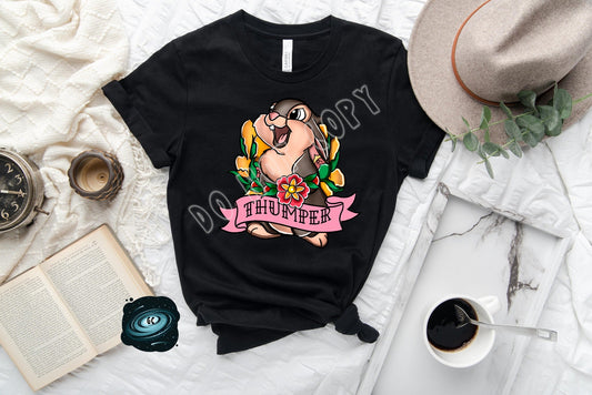 TATTOO RUN- BABY DEER 3 TEE