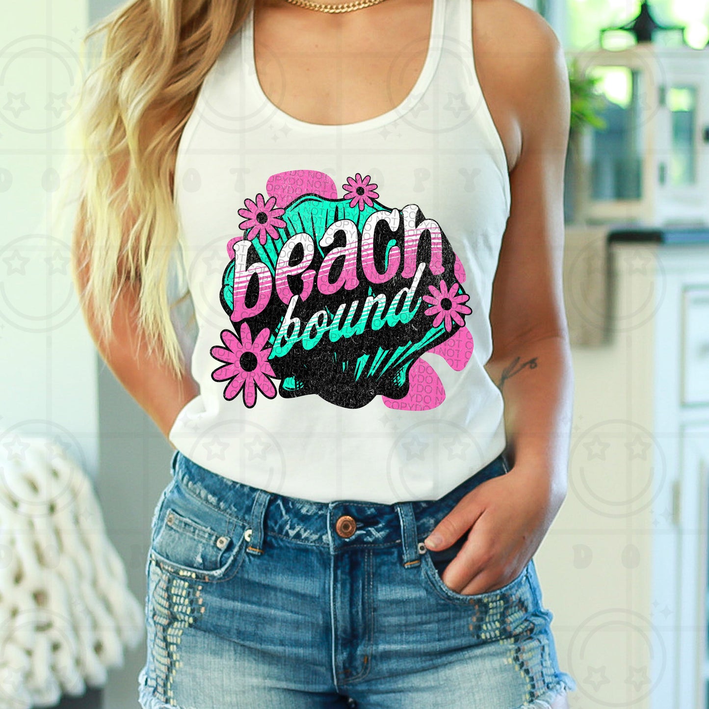 BEACH BOUND DISTRESSED TANK