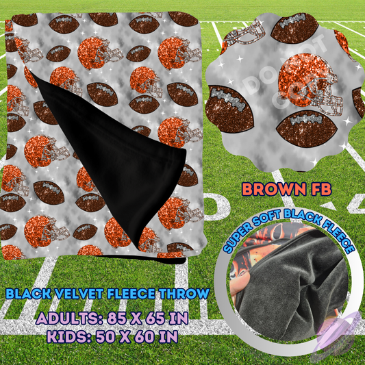 SEQUIN FB THROWS-BROWN FB-PREORDER CLOSING 8/15