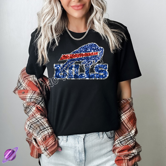 BUFF SEQUIN FB UNISEX TEE ADULTS/KIDS