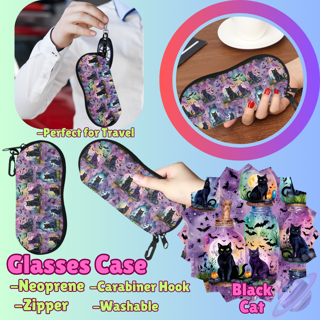 SUNGLASSES CASE RUN-BLACK CAT-PREORDER CLOSING 8/8