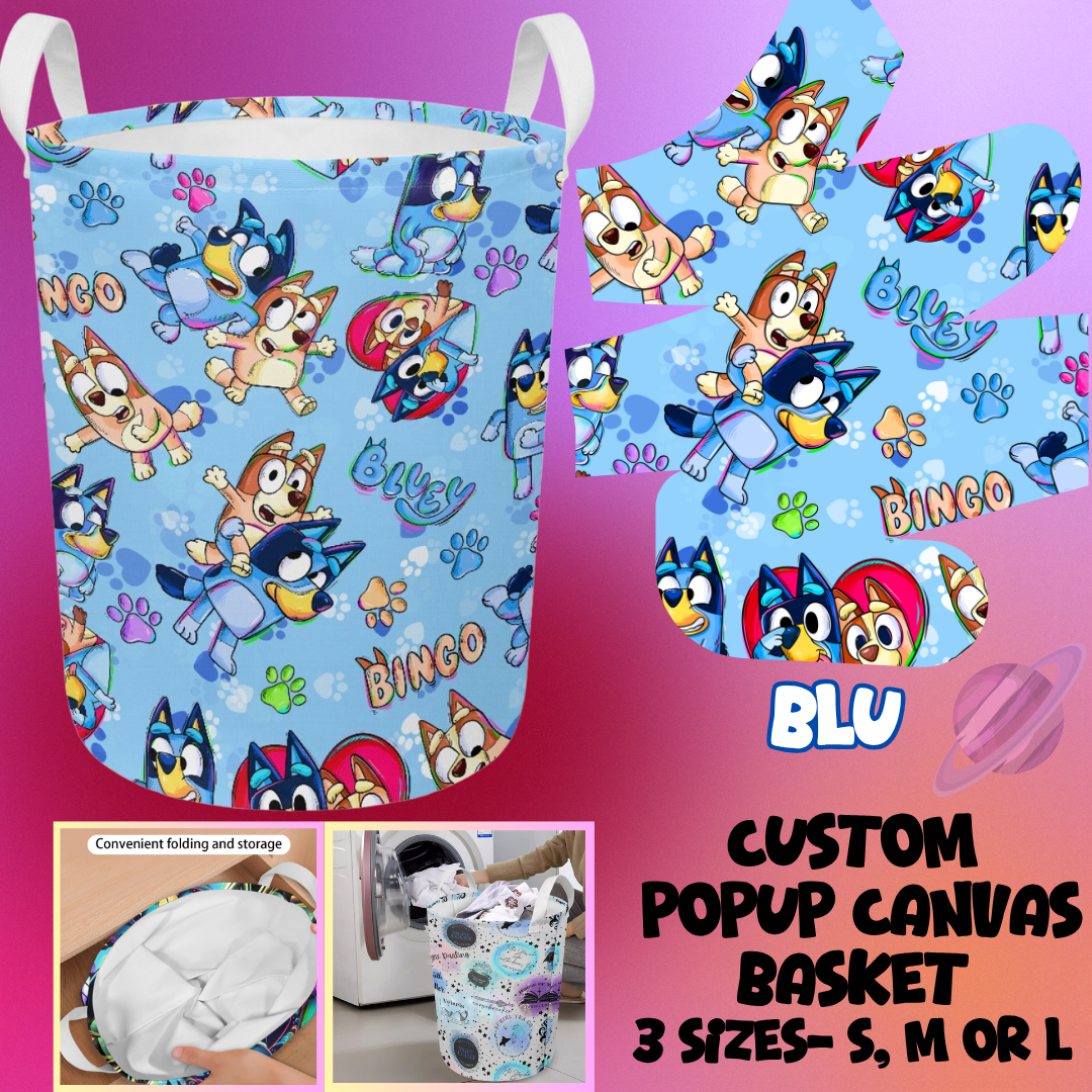 STORAGE BASKET RUN-BLU-3 SIZES-PREORDER CLOSING 8/5