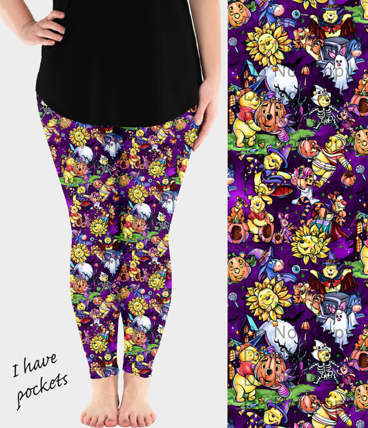 RTS - Boo Bear Leggings w/ Pockets