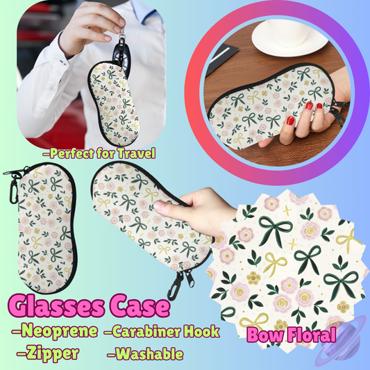 SUNGLASSES CASE RUN-BOW FLORAL-PREORDER CLOSING 8/8