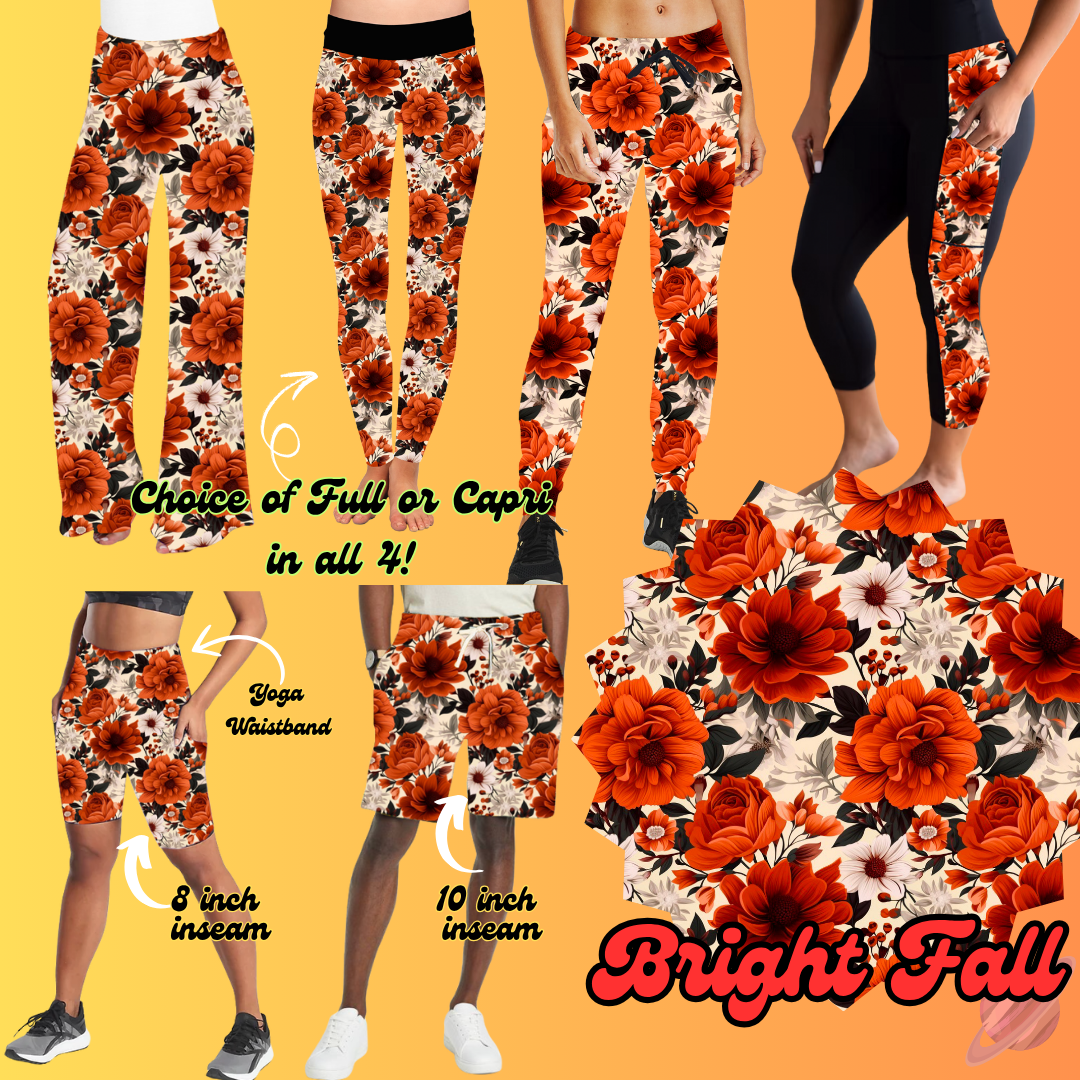 PRETTY FALL RUN-BRIGHT FALL-BOTTOMS 6 STYLES-PREORDER CLOSING 8/3