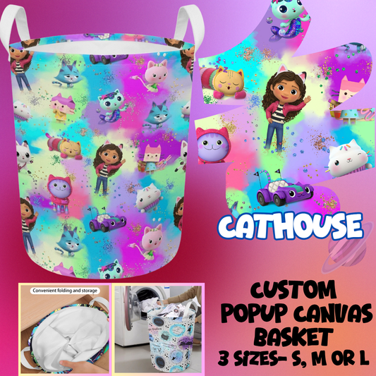 STORAGE BASKET RUN-CATHOUSE-3 SIZES-PREORDER CLOSING 8/5