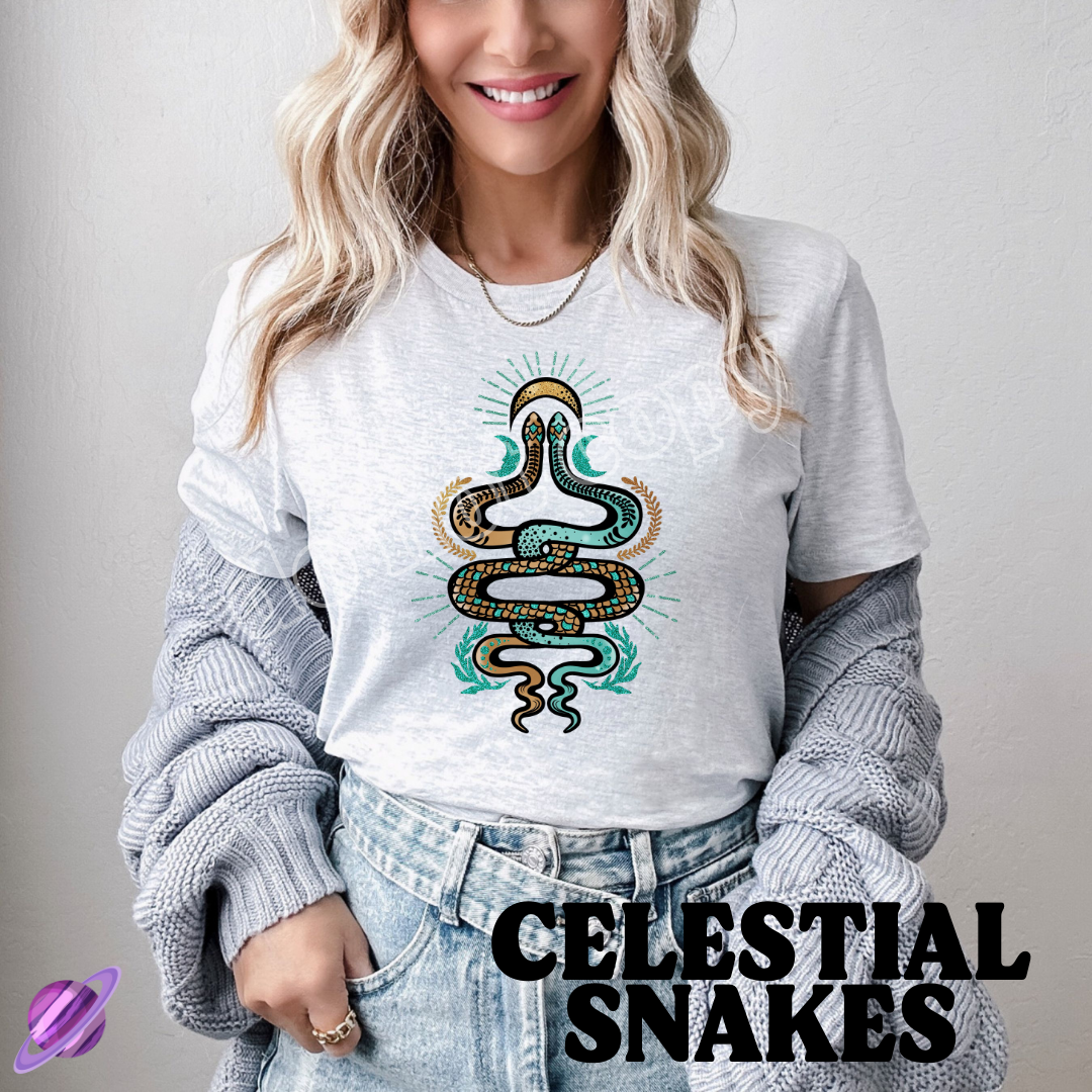 CELESTIAL SNAKES - CELESTIAL RUN -UNISEX TEE ADULTS/KIDS