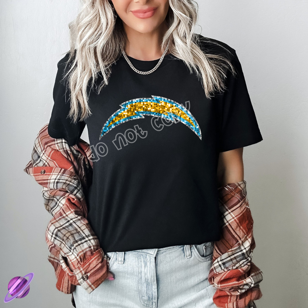 CHAR SEQUIN FB UNISEX TEE ADULTS/KIDS