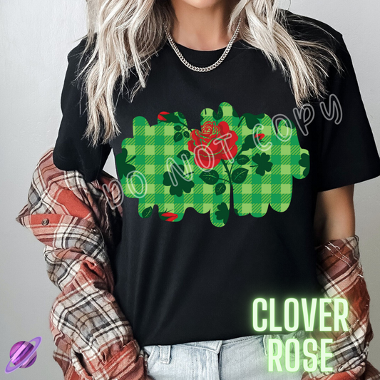 CLOVER ROSE - LETS GET LUCKY RUN-UNISEX TEE ADULTS/KIDS