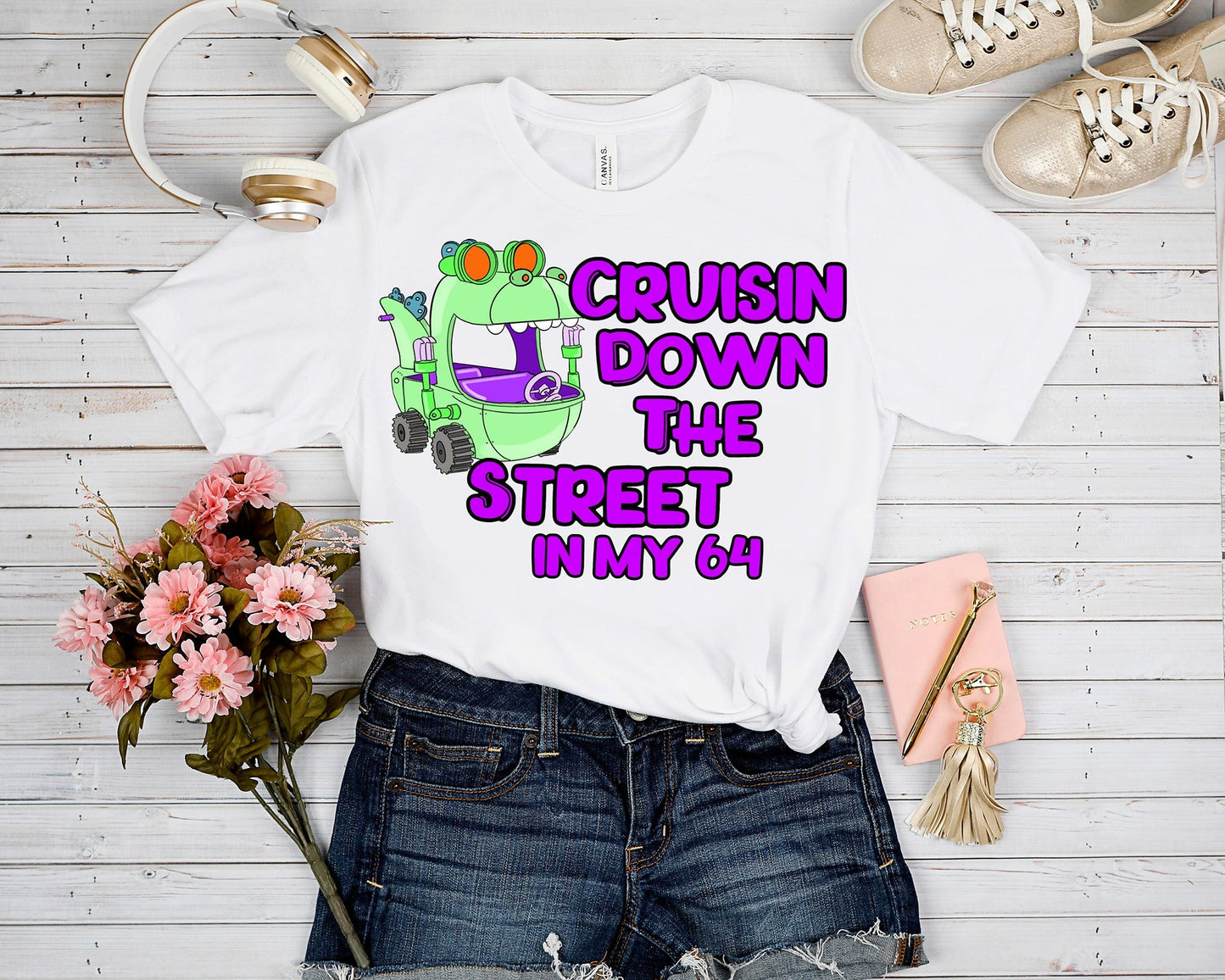 90'S TOON RUN- CRUISIN DOWN TEE