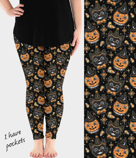 RTS - Classic Halloween Leggings w/ Pockets